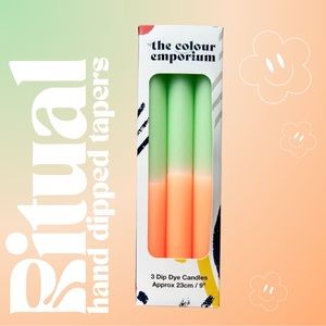 The Colour Emporium Hand Dipped Candle Trio (CACTUS FLOWER)